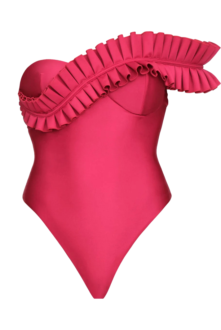 One piece women athletic swimsuit - ruby ZEROD