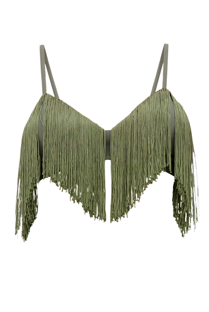 Diamond Bralette Top with Fringes – Hooked On Aminah