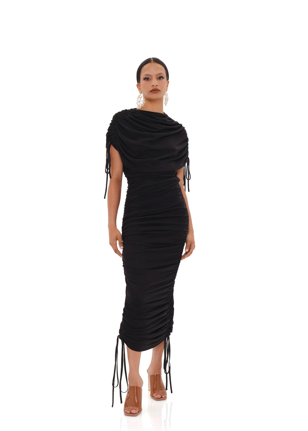 knee length dresses for ladies JGR & STONE Bellatrix Maxi Dress ☆ Black – Rock N Rags main image 1