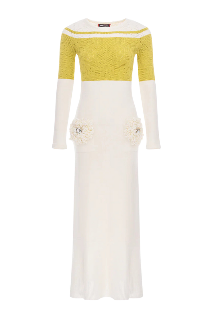 Long Sleeve Knit Midi Dress
