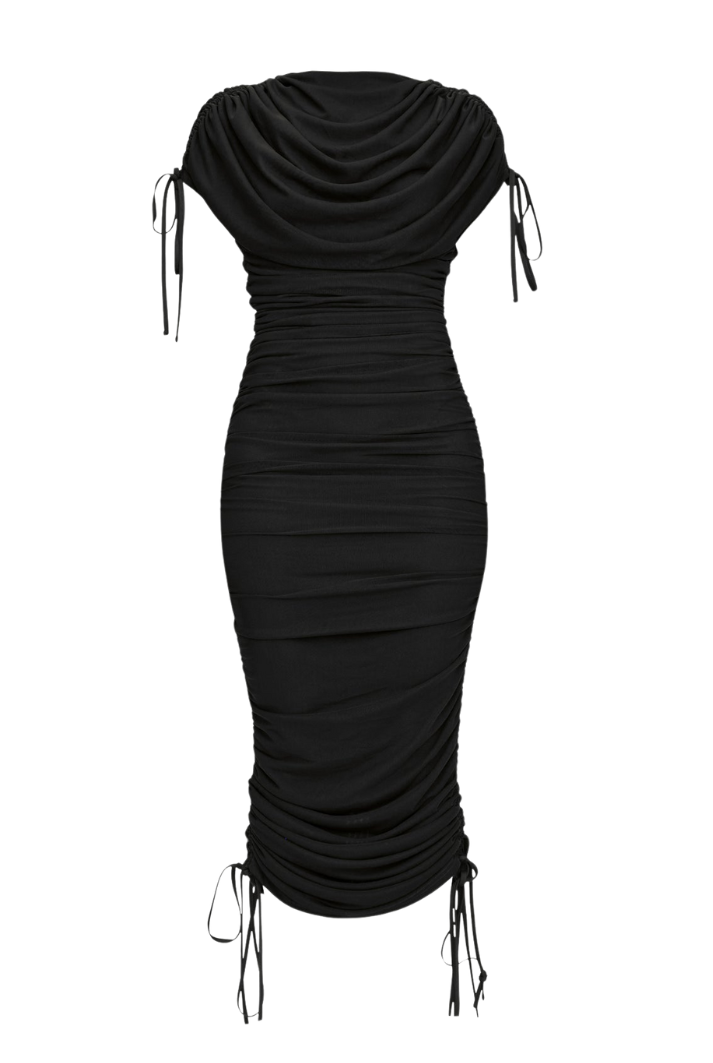 Black Ratu Mesh Dress S Black Ratu Mesh Dress S