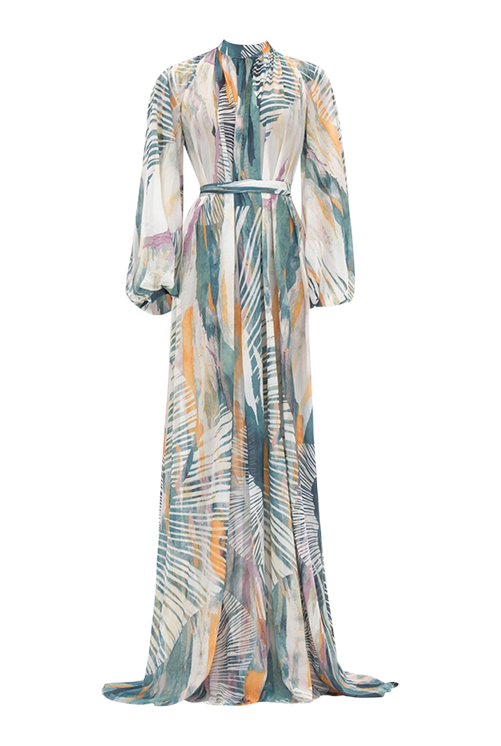 SADE COVER-UP ABSTRACT BARK DRESS