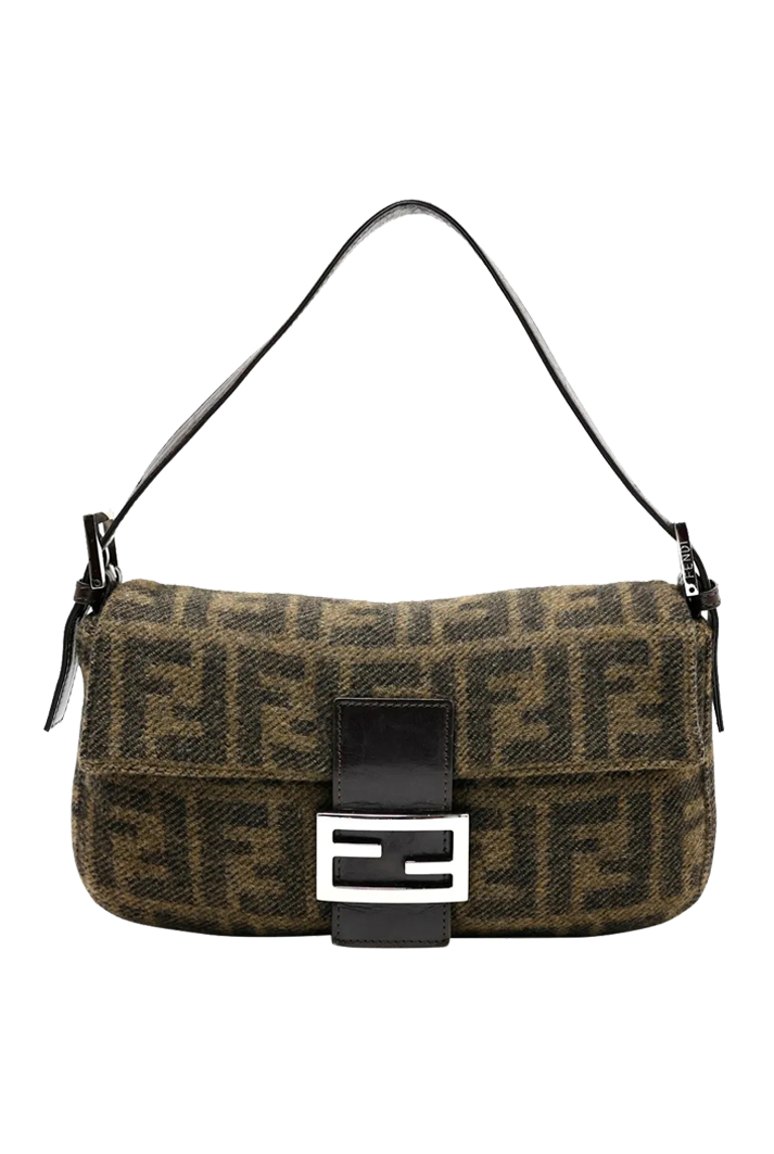 Fendi Baguette Wool Mini Bag